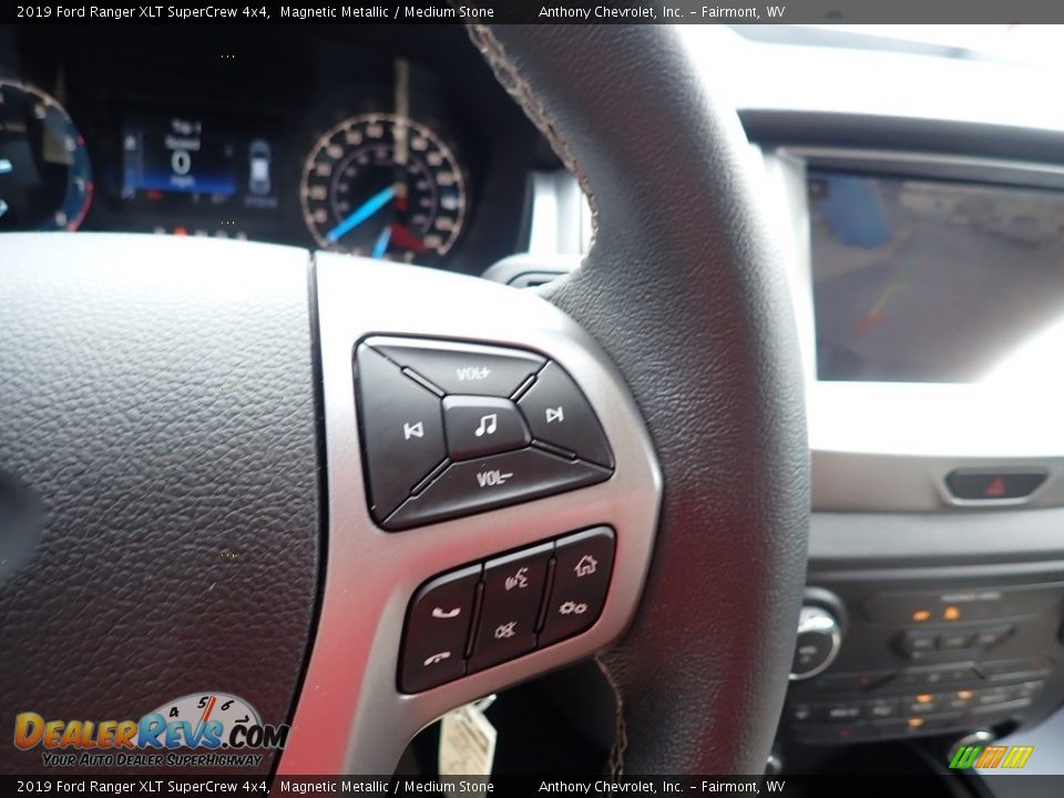 2019 Ford Ranger XLT SuperCrew 4x4 Magnetic Metallic / Medium Stone Photo #20