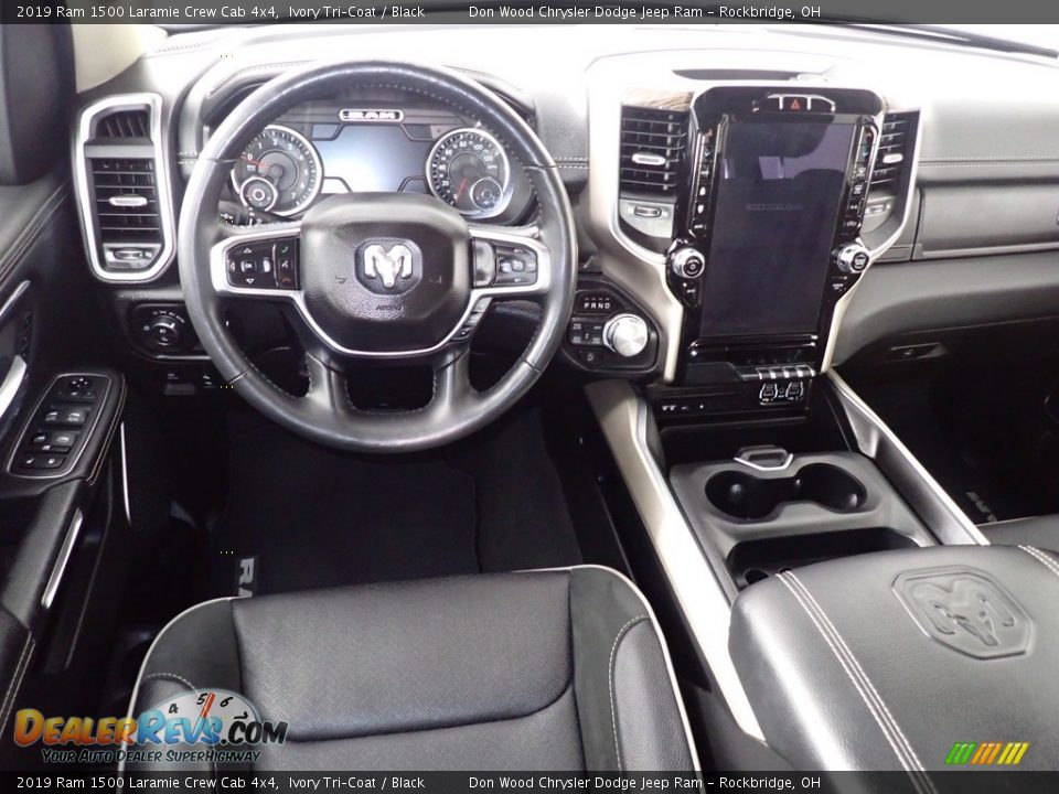 2019 Ram 1500 Laramie Crew Cab 4x4 Ivory Tri–Coat / Black Photo #29
