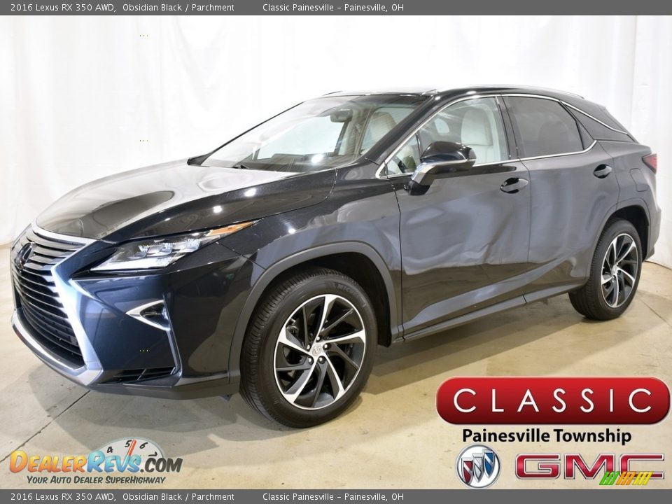 2016 Lexus RX 350 AWD Obsidian Black / Parchment Photo #1