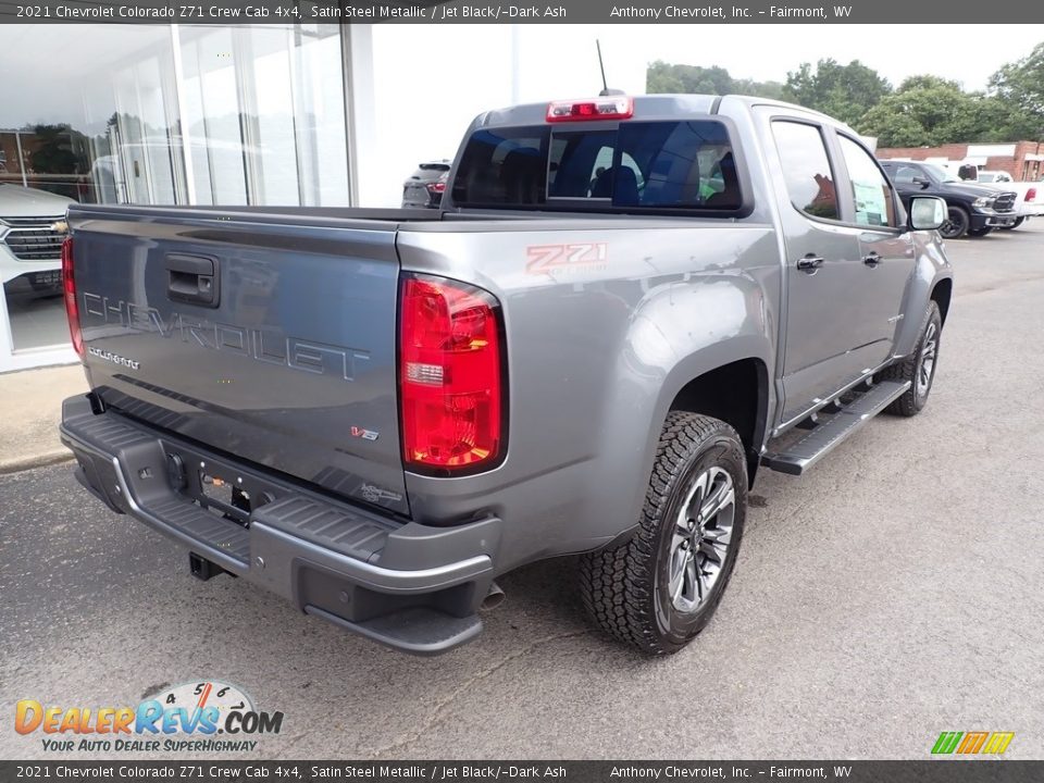 2021 Chevrolet Colorado Z71 Crew Cab 4x4 Satin Steel Metallic / Jet Black/­Dark Ash Photo #4