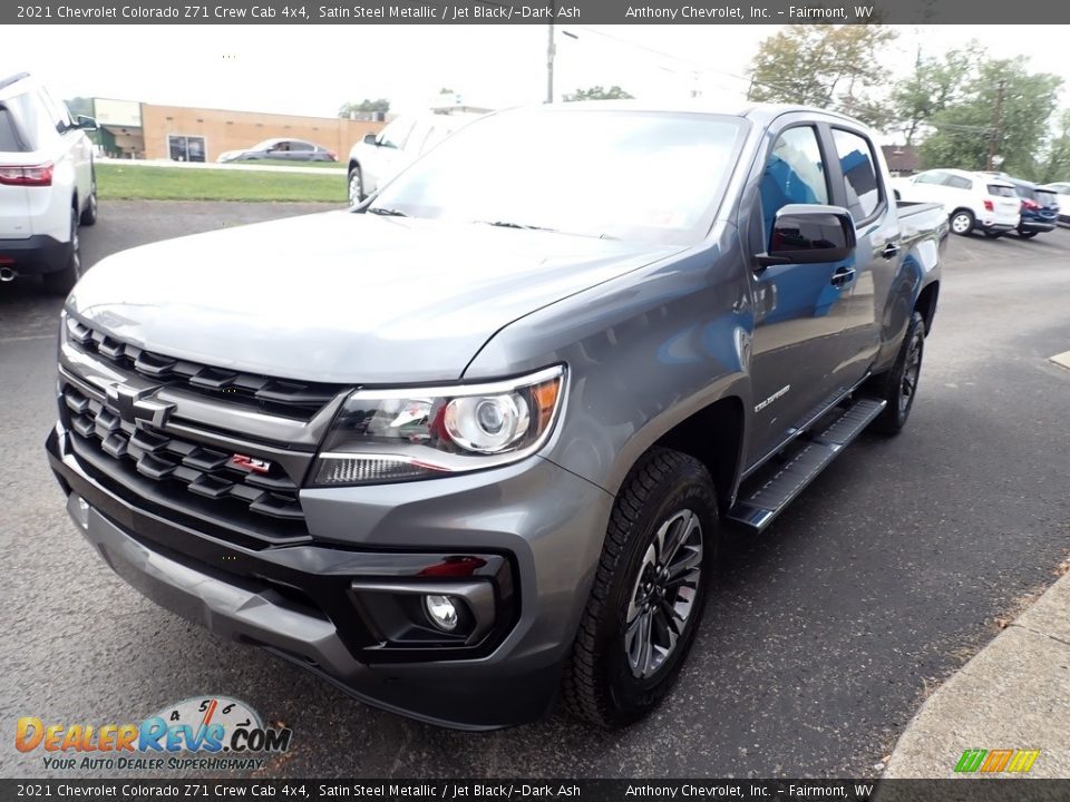 2021 Chevrolet Colorado Z71 Crew Cab 4x4 Satin Steel Metallic / Jet Black/­Dark Ash Photo #7