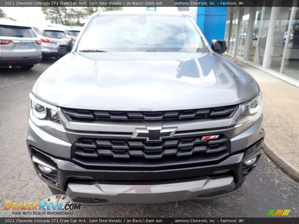2021 Chevrolet Colorado Z71 Crew Cab 4x4 Satin Steel Metallic / Jet Black/­Dark Ash Photo #8