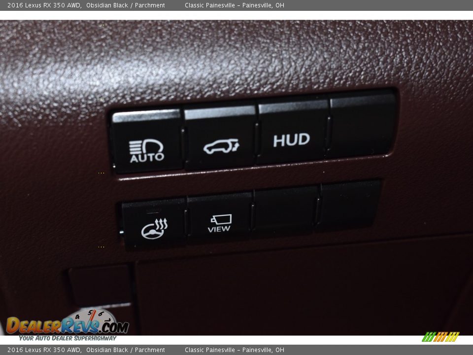 2016 Lexus RX 350 AWD Obsidian Black / Parchment Photo #12