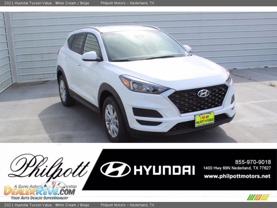 2021 Hyundai Tucson Value White Cream / Beige Photo #1