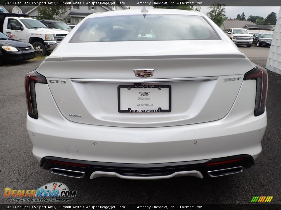 2020 Cadillac CT5 Sport AWD Summit White / Whisper Beige/Jet Black Photo #5