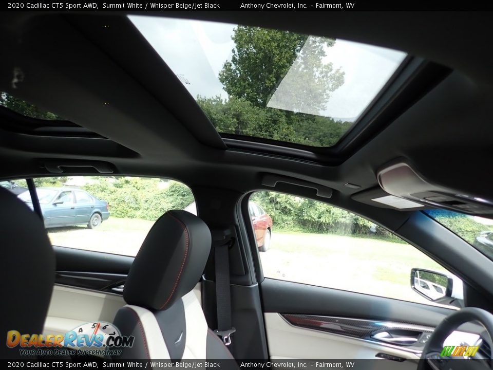 2020 Cadillac CT5 Sport AWD Summit White / Whisper Beige/Jet Black Photo #10