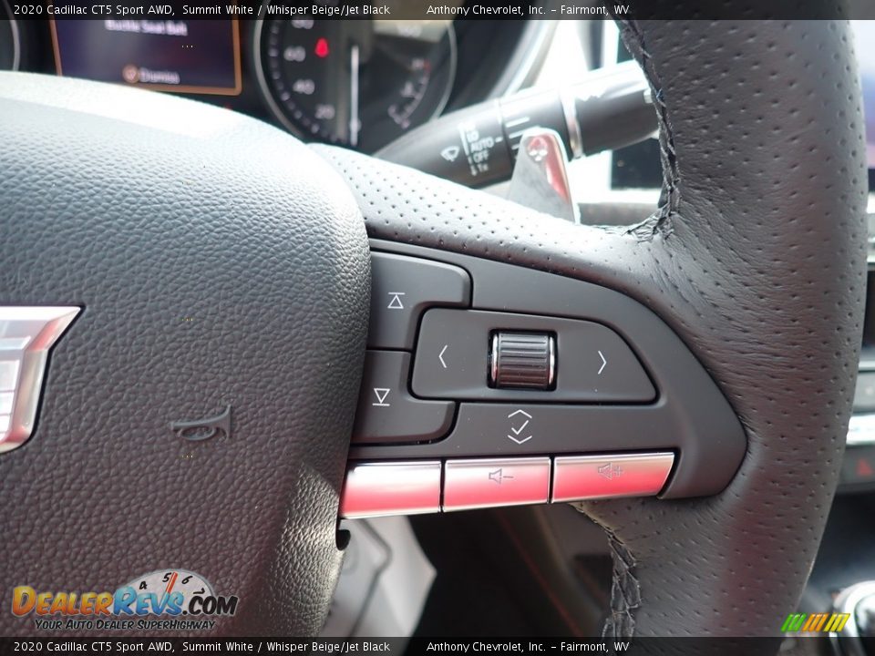 2020 Cadillac CT5 Sport AWD Steering Wheel Photo #16