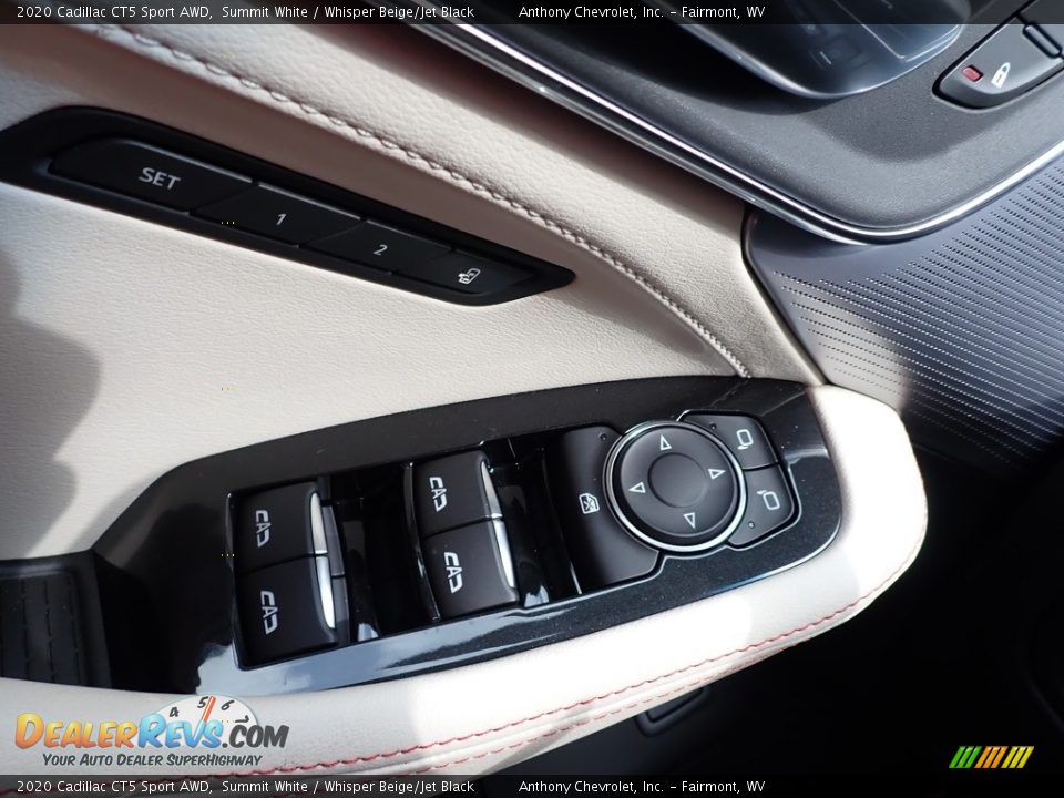 2020 Cadillac CT5 Sport AWD Summit White / Whisper Beige/Jet Black Photo #20