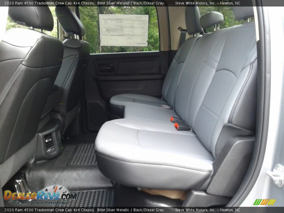 Rear Seat of 2020 Ram 4500 Tradesman Crew Cab 4x4 Chassis Photo #12