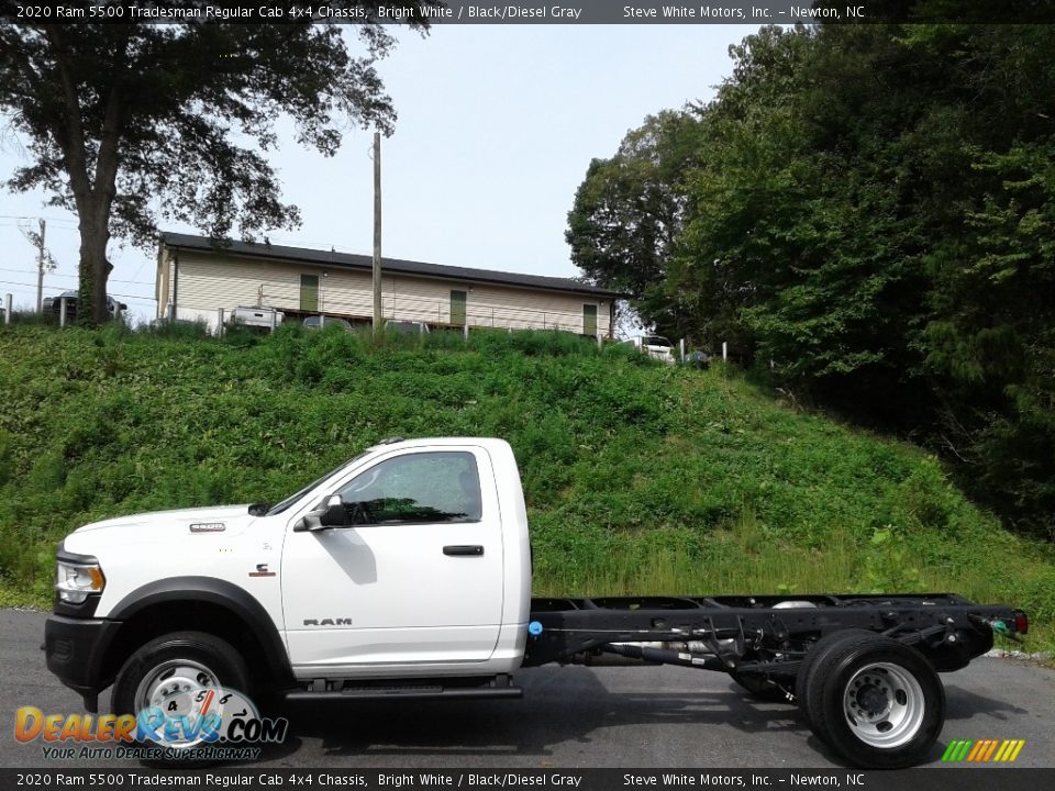 2020 Ram 5500 Tradesman Regular Cab 4x4 Chassis Bright White / Black/Diesel Gray Photo #1