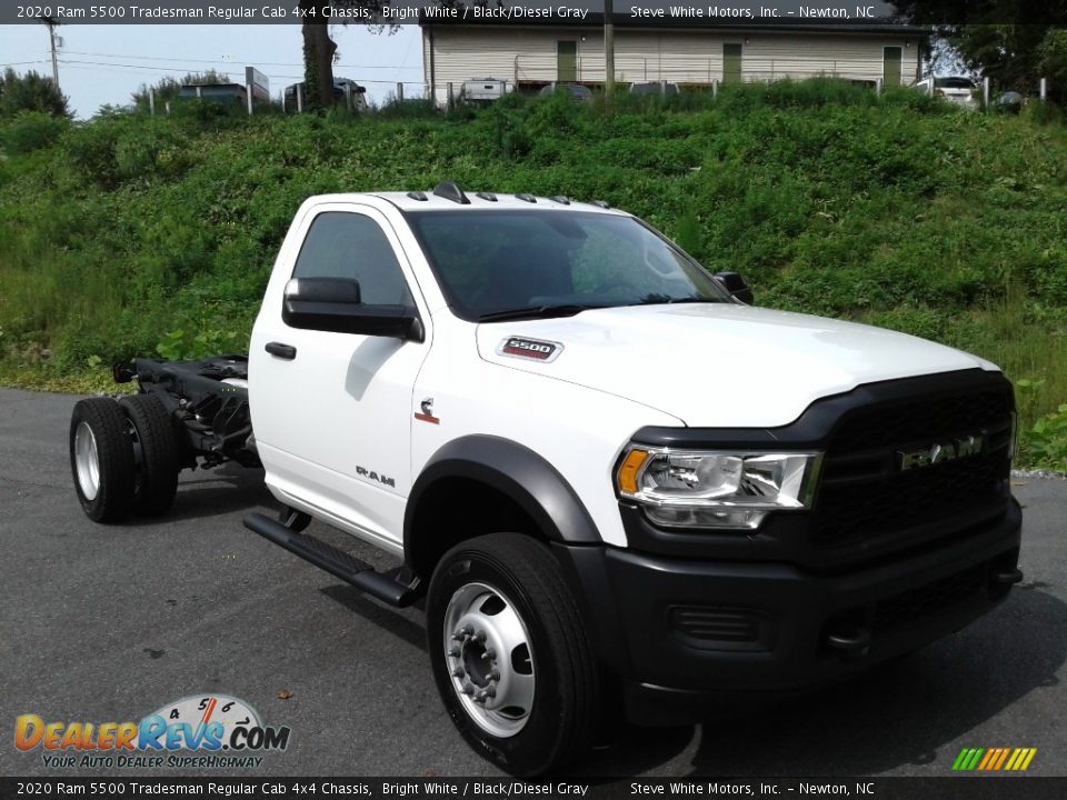 2020 Ram 5500 Tradesman Regular Cab 4x4 Chassis Bright White / Black/Diesel Gray Photo #4