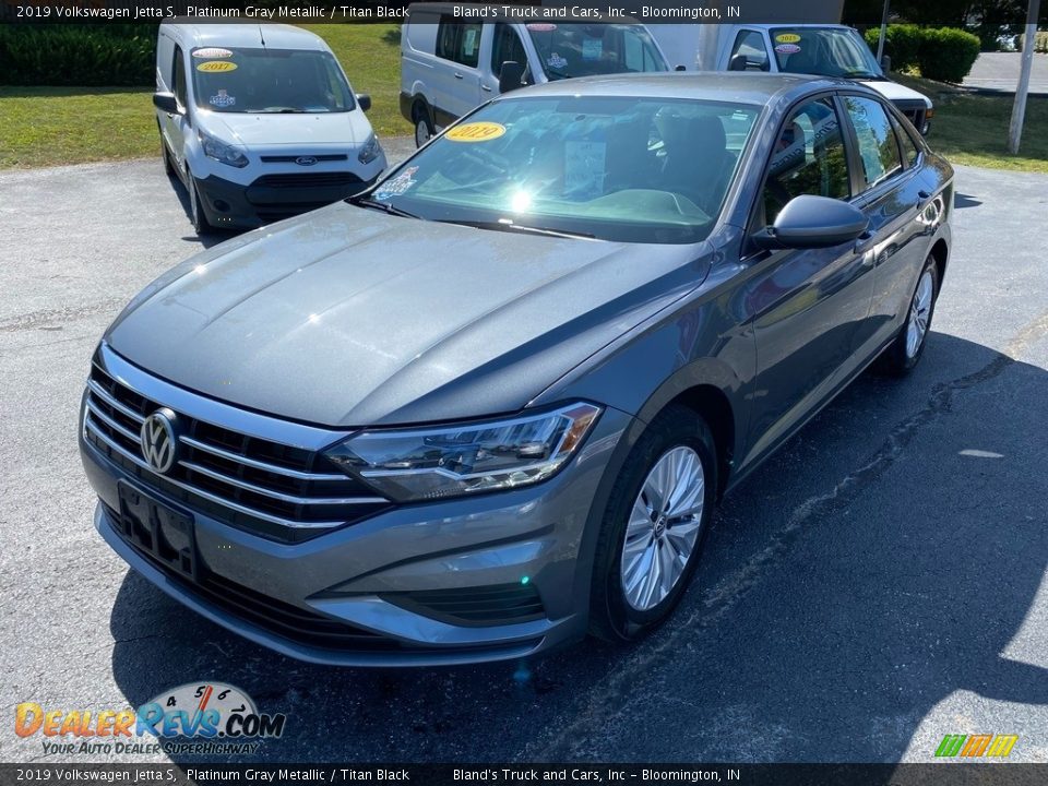 2019 Volkswagen Jetta S Platinum Gray Metallic / Titan Black Photo #2