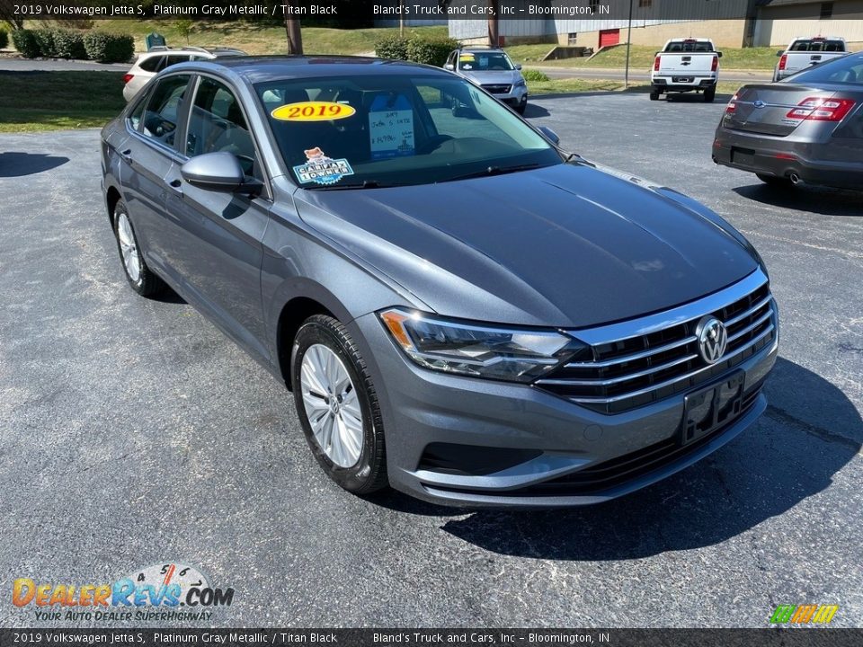 2019 Volkswagen Jetta S Platinum Gray Metallic / Titan Black Photo #4