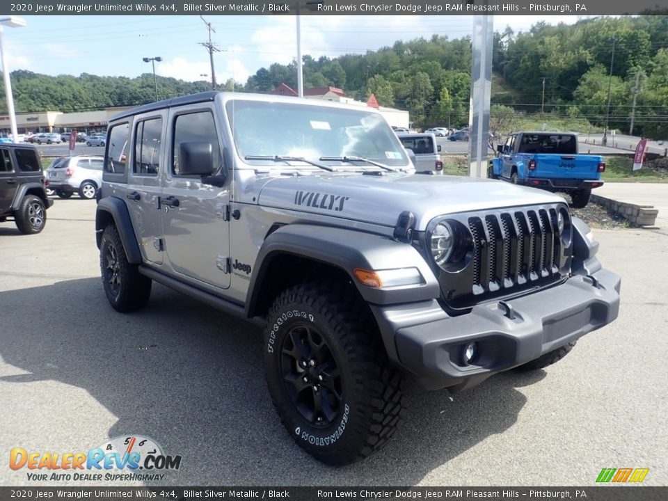 2020 Jeep Wrangler Unlimited Willys 4x4 Billet Silver Metallic / Black Photo #3