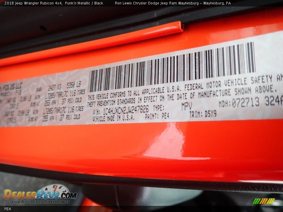 Jeep Color Code PE4 Punk'n Metallic