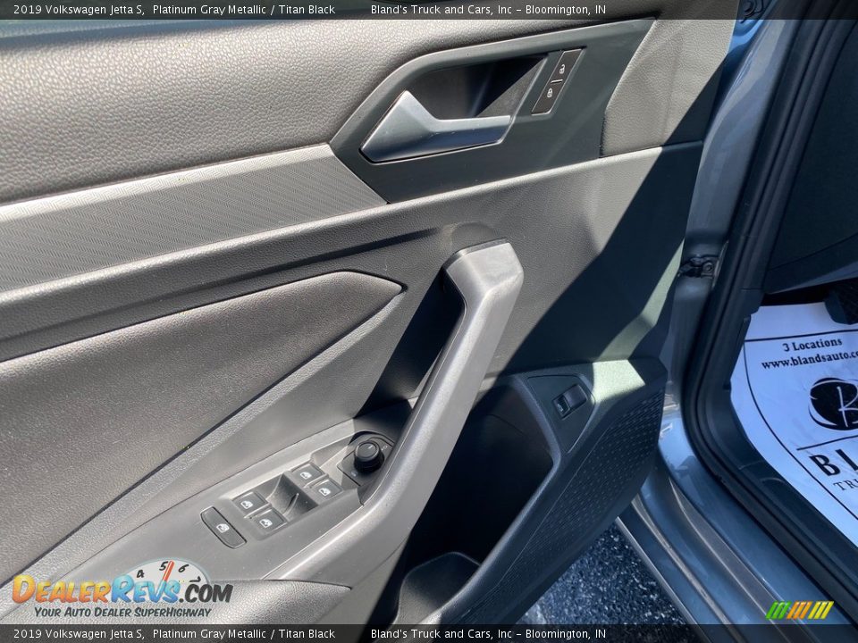 2019 Volkswagen Jetta S Platinum Gray Metallic / Titan Black Photo #12