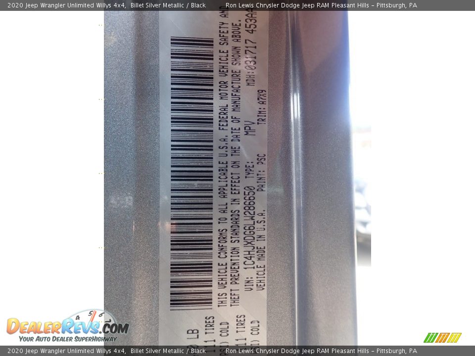 2020 Jeep Wrangler Unlimited Willys 4x4 Billet Silver Metallic / Black Photo #11
