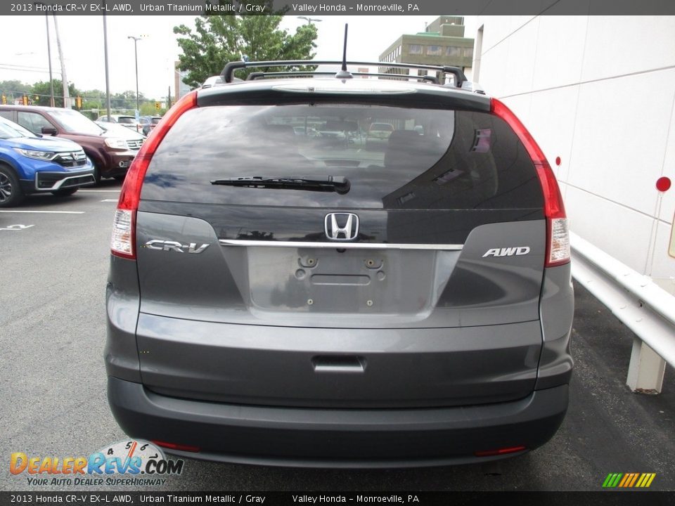 2013 Honda CR-V EX-L AWD Urban Titanium Metallic / Gray Photo #4