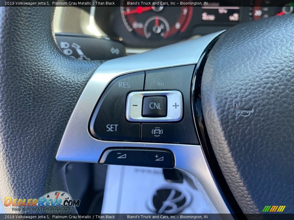 2019 Volkswagen Jetta S Platinum Gray Metallic / Titan Black Photo #17
