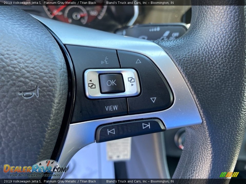 2019 Volkswagen Jetta S Platinum Gray Metallic / Titan Black Photo #18