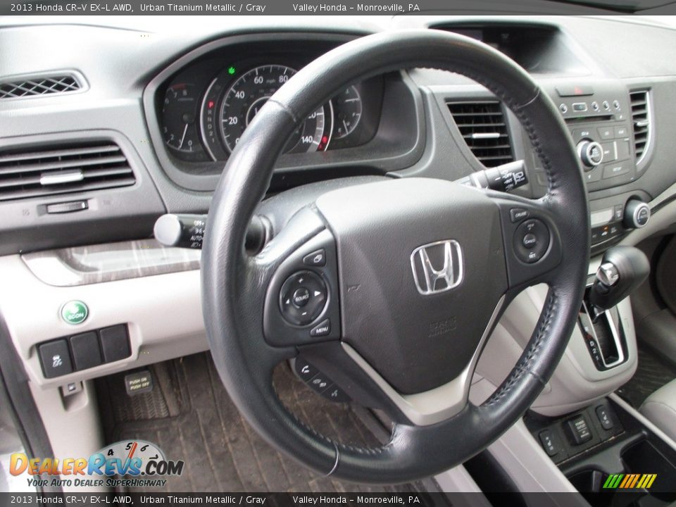 2013 Honda CR-V EX-L AWD Urban Titanium Metallic / Gray Photo #14