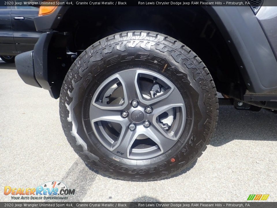 2020 Jeep Wrangler Unlimited Sport 4x4 Granite Crystal Metallic / Black Photo #6