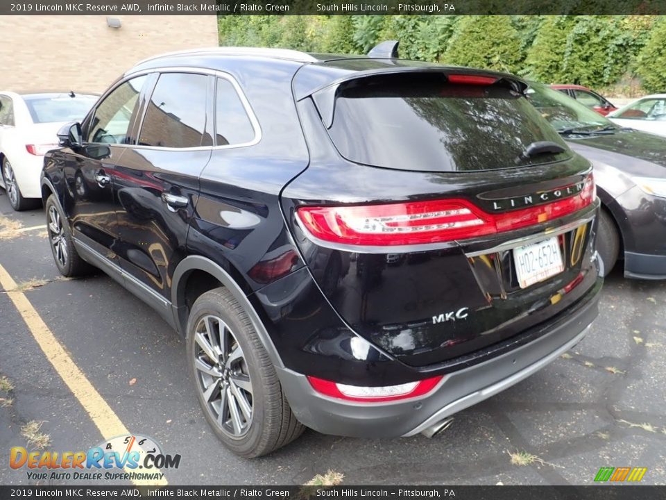 2019 Lincoln MKC Reserve AWD Infinite Black Metallic / Rialto Green Photo #2