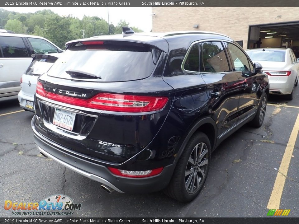 2019 Lincoln MKC Reserve AWD Infinite Black Metallic / Rialto Green Photo #4