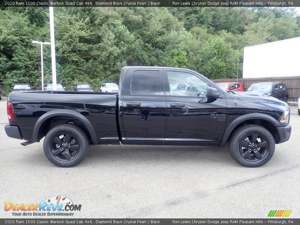 Diamond Black Crystal Pearl 2020 Ram 1500 Classic Warlock Quad Cab 4x4 Photo #4