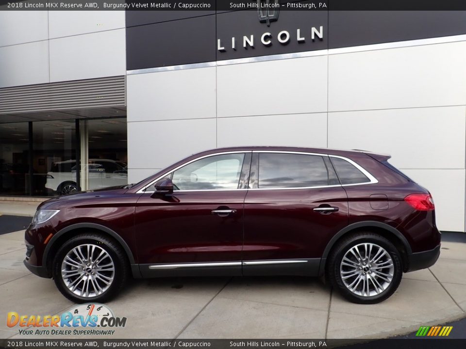 2018 Lincoln MKX Reserve AWD Burgundy Velvet Metallic / Cappuccino Photo #2