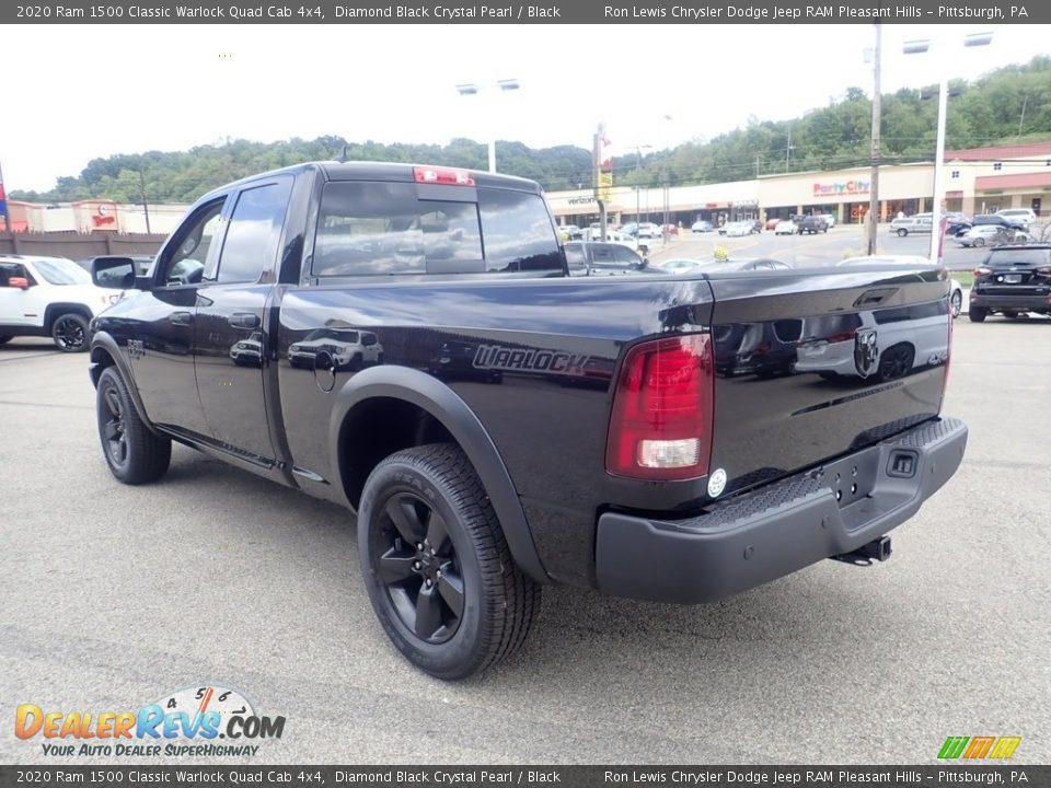 2020 Ram 1500 Classic Warlock Quad Cab 4x4 Diamond Black Crystal Pearl / Black Photo #7