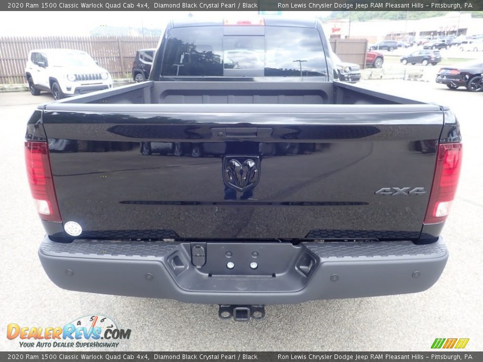 2020 Ram 1500 Classic Warlock Quad Cab 4x4 Diamond Black Crystal Pearl / Black Photo #8