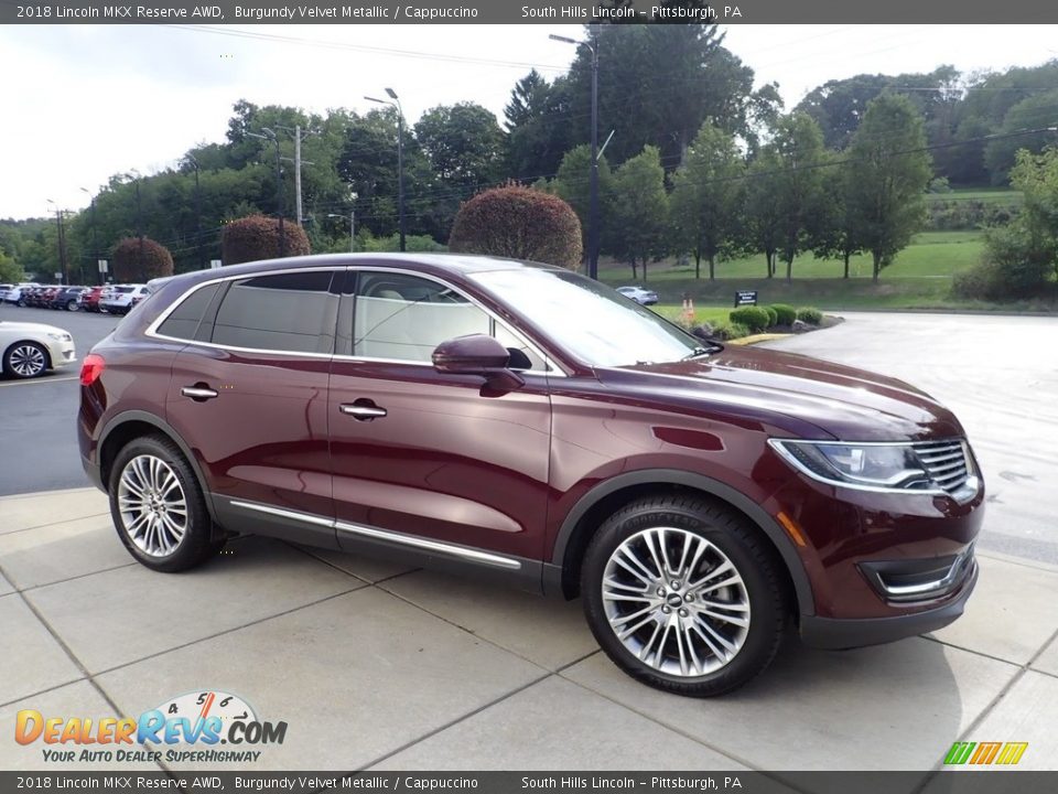 2018 Lincoln MKX Reserve AWD Burgundy Velvet Metallic / Cappuccino Photo #7