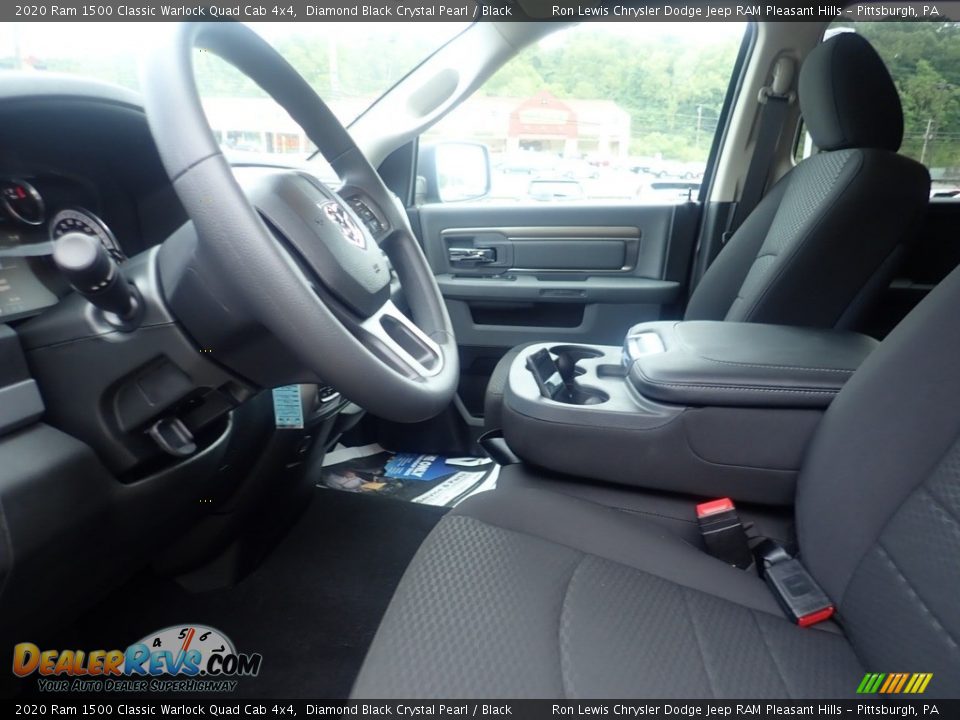 2020 Ram 1500 Classic Warlock Quad Cab 4x4 Diamond Black Crystal Pearl / Black Photo #14