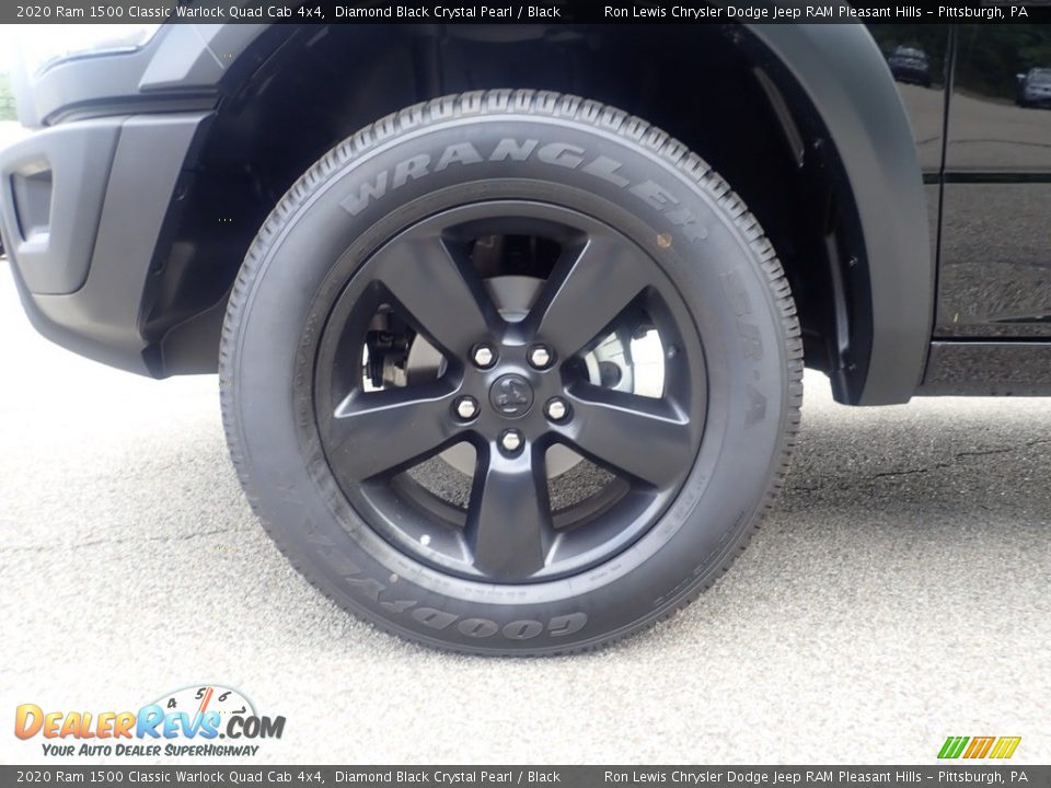 2020 Ram 1500 Classic Warlock Quad Cab 4x4 Diamond Black Crystal Pearl / Black Photo #15