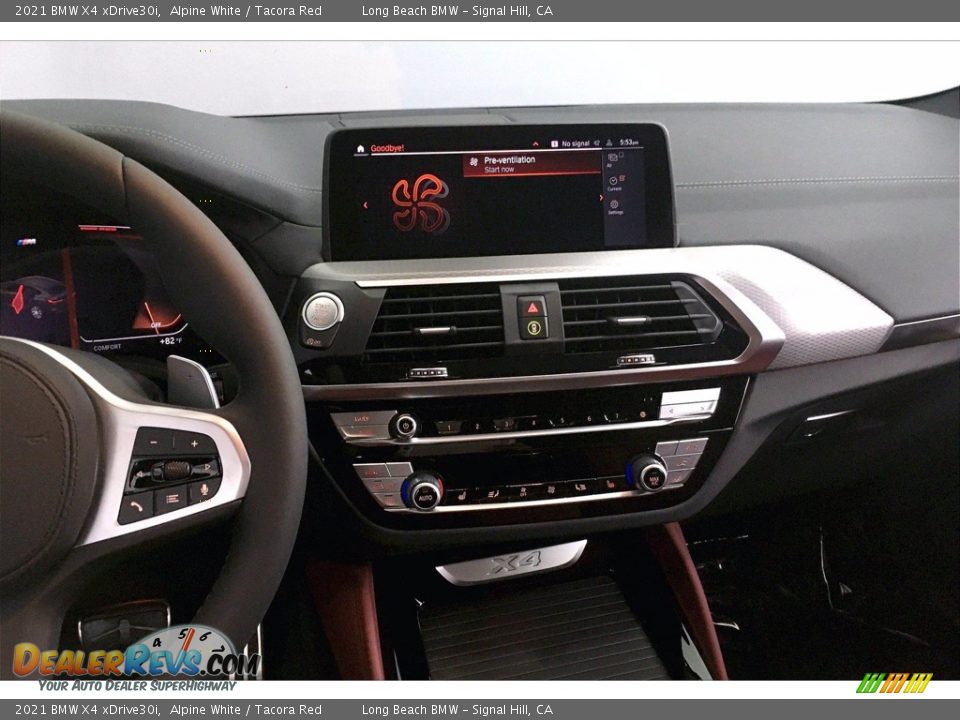 2021 BMW X4 xDrive30i Alpine White / Tacora Red Photo #6