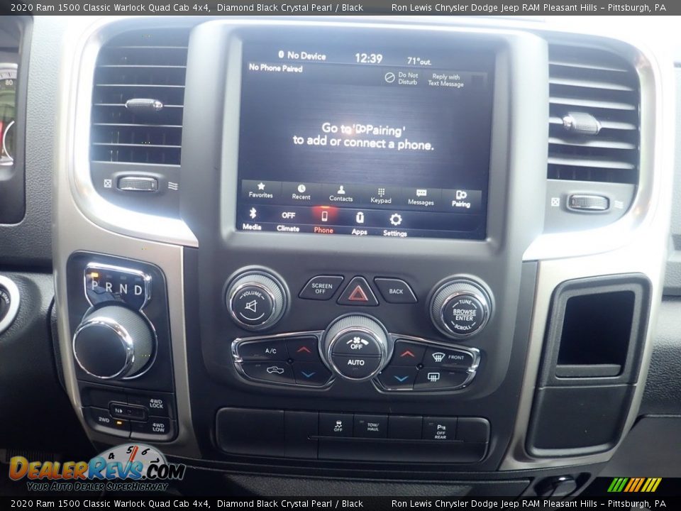 2020 Ram 1500 Classic Warlock Quad Cab 4x4 Diamond Black Crystal Pearl / Black Photo #17