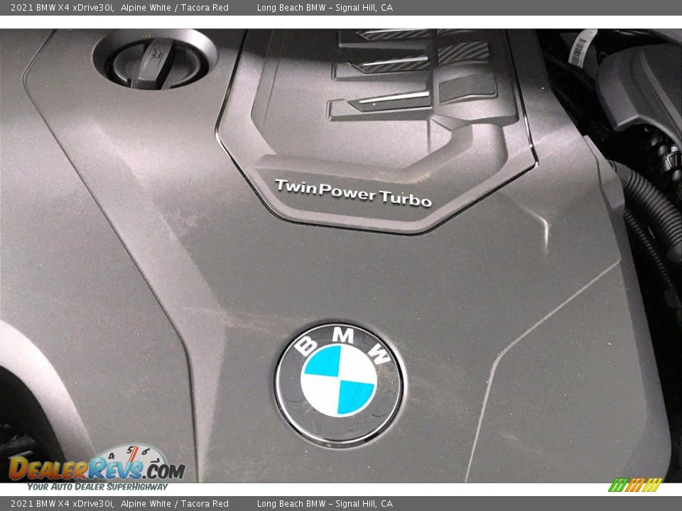 2021 BMW X4 xDrive30i Alpine White / Tacora Red Photo #11