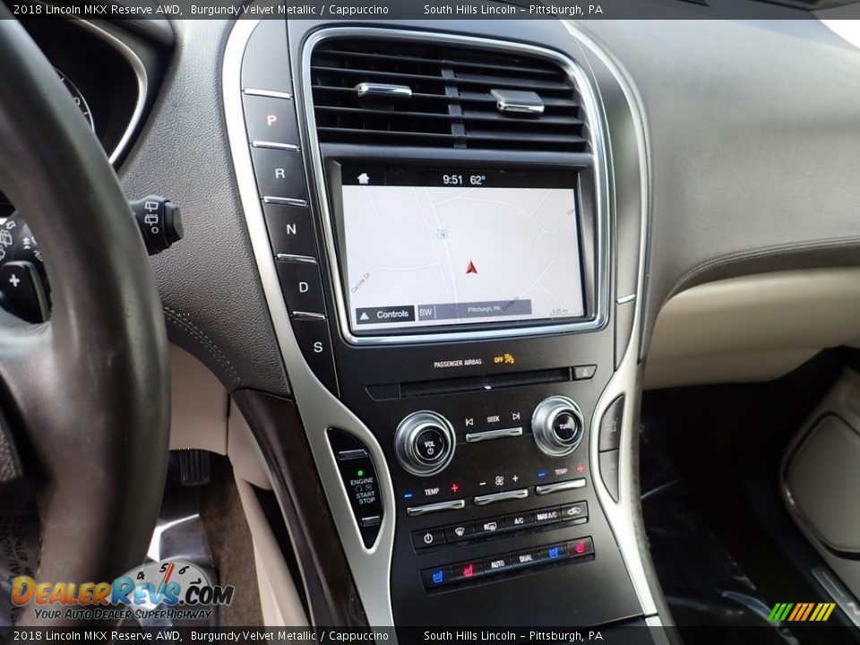 2018 Lincoln MKX Reserve AWD Burgundy Velvet Metallic / Cappuccino Photo #22