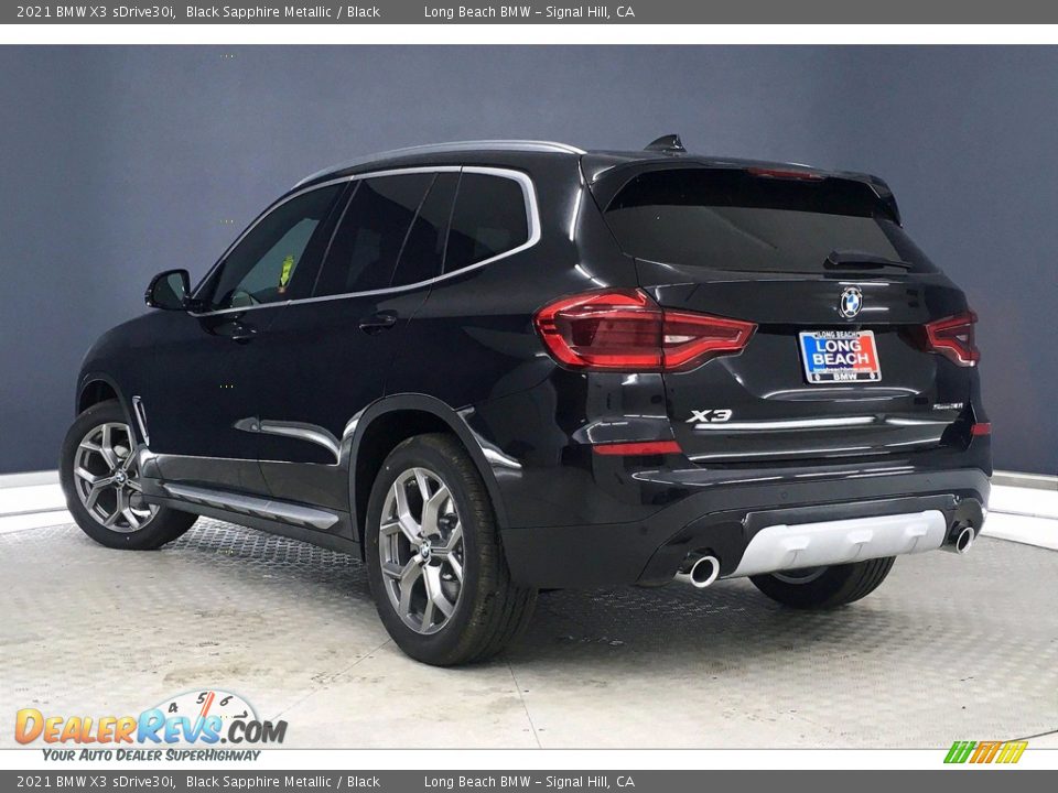 2021 BMW X3 sDrive30i Black Sapphire Metallic / Black Photo #3