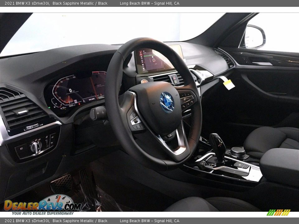 2021 BMW X3 sDrive30i Black Sapphire Metallic / Black Photo #7