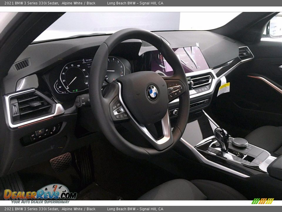 2021 BMW 3 Series 330i Sedan Alpine White / Black Photo #7