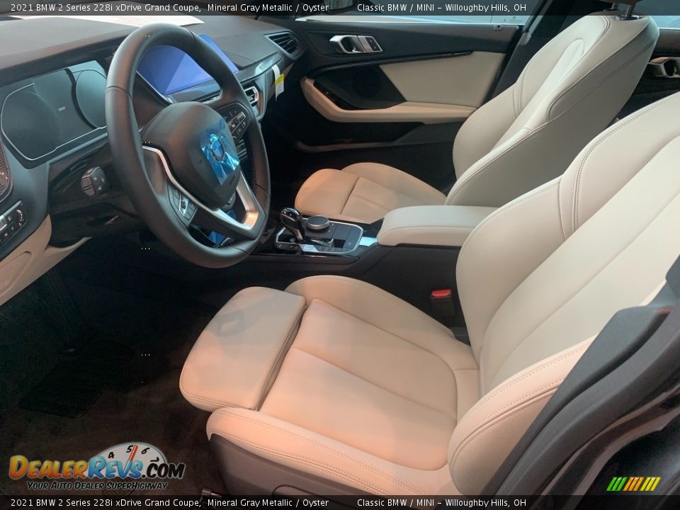 Oyster Interior - 2021 BMW 2 Series 228i xDrive Grand Coupe Photo #3