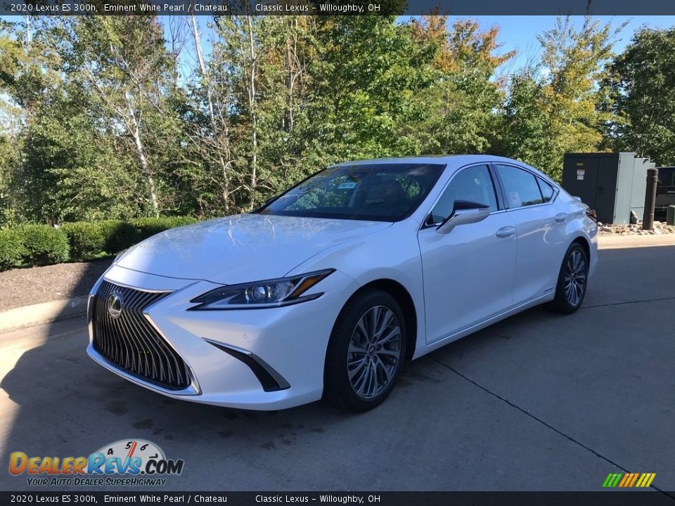 2020 Lexus ES 300h Eminent White Pearl / Chateau Photo #1