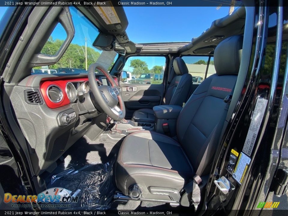 2021 Jeep Wrangler Unlimited Rubicon 4x4 Black / Black Photo #2