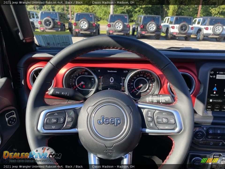 2021 Jeep Wrangler Unlimited Rubicon 4x4 Black / Black Photo #5