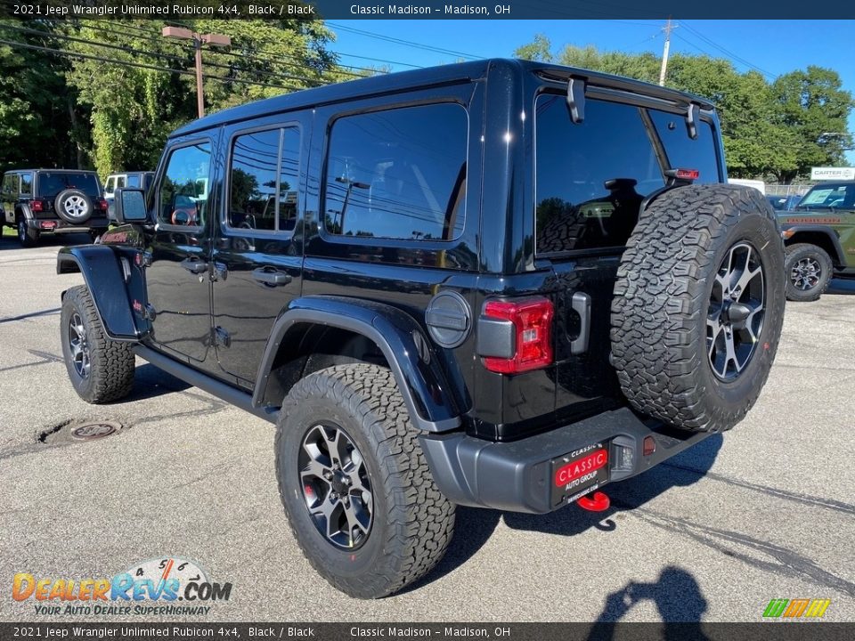 2021 Jeep Wrangler Unlimited Rubicon 4x4 Black / Black Photo #10