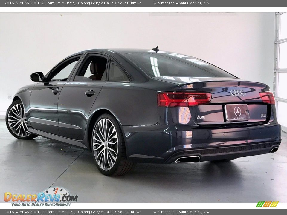 2016 Audi A6 2.0 TFSI Premium quattro Oolong Grey Metallic / Nougat Brown Photo #10