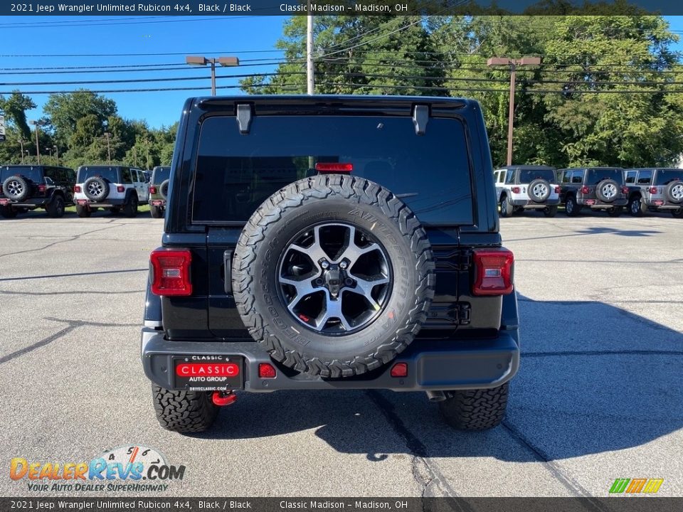 2021 Jeep Wrangler Unlimited Rubicon 4x4 Black / Black Photo #11