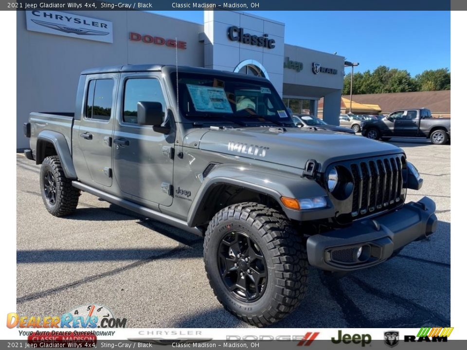 2021 Jeep Gladiator Willys 4x4 Sting-Gray / Black Photo #1